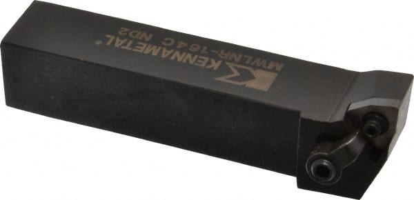 Kennametal - MWLN, Right Hand Cut, 5° Lead Angle, 1" Shank Height x 1" Shank Width, Negative Rake Indexable Turning Toolholder - 5" OAL, WN..43. Insert Compatibility, Series Kenloc - Exact Tooling