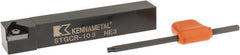 Kennametal - STGC, Right Hand Cut, 0° Lead Angle, 5/8" Shank Height x 5/8" Shank Width, Neutral Rake Indexable Turning Toolholder - 4" OAL, TC..32.5. Insert Compatibility, Series Screw-On - Exact Tooling