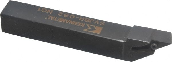 Kennametal - SVJB, Right Hand Cut, 3° Lead Angle, 1/2" Shank Height x 1/2" Shank Width, Neutral Rake Indexable Turning Toolholder - 3-1/2" OAL, VB..22. Insert Compatibility, Series Screw-On - Exact Tooling