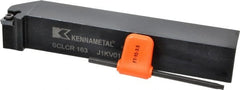 Kennametal - SCLC, Right Hand Cut, 5° Lead Angle, 1" Shank Height x 1" Shank Width, Neutral Rake Indexable Turning Toolholder - 6" OAL, CC..32.5. Insert Compatibility, Series Screw-On - Exact Tooling