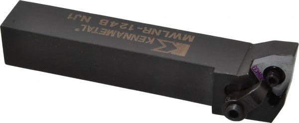 Kennametal - MWLN, Right Hand Cut, 5° Lead Angle, 3/4" Shank Height x 3/4" Shank Width, Negative Rake Indexable Turning Toolholder - 4-1/2" OAL, WN..43. Insert Compatibility, Series Kenloc - Exact Tooling