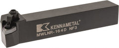 Kennametal - MWLN, Right Hand Cut, 5° Lead Angle, 1" Shank Height x 1" Shank Width, Negative Rake Indexable Turning Toolholder - 6" OAL, WN..43. Insert Compatibility, Series Kenloc - Exact Tooling