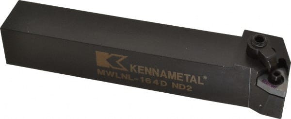 Kennametal - MWLN, Left Hand Cut, 5° Lead Angle, 1" Shank Height x 1" Shank Width, Negative Rake Indexable Turning Toolholder - 6" OAL, WN..43. Insert Compatibility, Series Kenloc - Exact Tooling