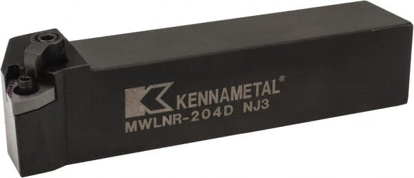 Kennametal - MWLN, Right Hand Cut, 5° Lead Angle, 1-1/4" Shank Height x 1-1/4" Shank Width, Negative Rake Indexable Turning Toolholder - 6" OAL, WN..43. Insert Compatibility, Series Kenloc - Exact Tooling