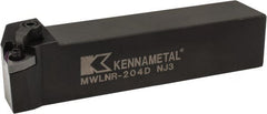 Kennametal - MWLN, Right Hand Cut, 5° Lead Angle, 1-1/4" Shank Height x 1-1/4" Shank Width, Negative Rake Indexable Turning Toolholder - 6" OAL, WN..43. Insert Compatibility, Series Kenloc - Exact Tooling