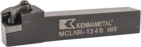Kennametal - MCLN, Right Hand Cut, 5° Lead Angle, 3/4" Shank Height x 3/4" Shank Width, Negative Rake Indexable Turning Toolholder - 4-1/2" OAL, CN..43. Insert Compatibility, Series Kenloc - Exact Tooling