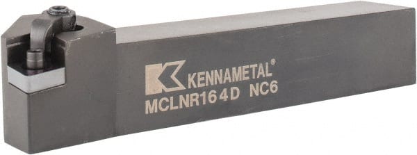 Kennametal - MCLN, Right Hand Cut, 5° Lead Angle, 1" Shank Height x 1" Shank Width, Negative Rake Indexable Turning Toolholder - 6" OAL, CN..43. Insert Compatibility, Series Kenloc - Exact Tooling