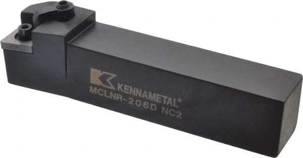 Kennametal - MCLN, Right Hand Cut, 5° Lead Angle, 1-1/4" Shank Height x 1-1/4" Shank Width, Negative Rake Indexable Turning Toolholder - 6" OAL, CN..64. Insert Compatibility, Series Kenloc - Exact Tooling