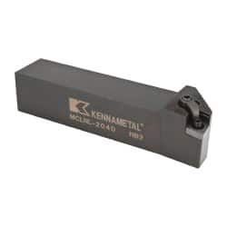 Kennametal - MCLN, Left Hand Cut, 5° Lead Angle, 1-1/4" Shank Height x 1-1/4" Shank Width, Negative Rake Indexable Turning Toolholder - 6" OAL, CN..43. Insert Compatibility, Series Kenloc - Exact Tooling