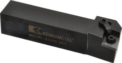 Kennametal - MCLN, Left Hand Cut, 5° Lead Angle, 1-1/4" Shank Height x 1-1/4" Shank Width, Negative Rake Indexable Turning Toolholder - 6" OAL, CN..64. Insert Compatibility, Series Kenloc - Exact Tooling