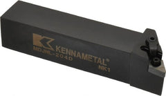 Kennametal - MDJN, Left Hand Cut, 3° Lead Angle, 1-1/4" Shank Height x 1-1/4" Shank Width, Negative Rake Indexable Turning Toolholder - 6" OAL, DN..43. Insert Compatibility, Series Kenloc - Exact Tooling