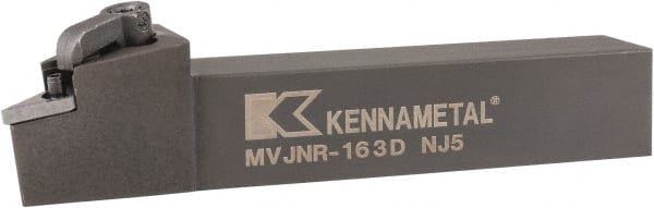 Kennametal - MVJN, Right Hand Cut, 3° Lead Angle, 1" Shank Height x 1" Shank Width, Negative Rake Indexable Turning Toolholder - 6" OAL, VN..33. Insert Compatibility, Series Kenloc - Exact Tooling