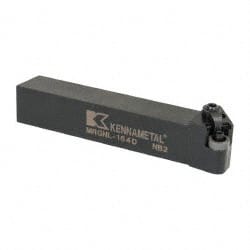 Kennametal - MRGN, Left Hand Cut, 15° Lead Angle, 1" Shank Height x 1" Shank Width, Negative Rake Indexable Turning Toolholder - 6" OAL, RN..43 Insert Compatibility, Series Kenloc - Exact Tooling