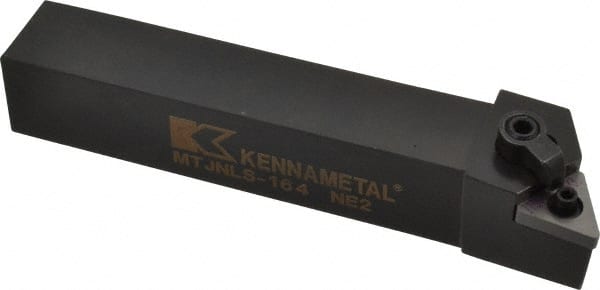 Kennametal - MTJN, Left Hand Cut, 3° Lead Angle, 1" Shank Height x 1" Shank Width, Negative Rake Indexable Turning Toolholder - 6" OAL, TN..43. Insert Compatibility, Series Kenloc - Exact Tooling