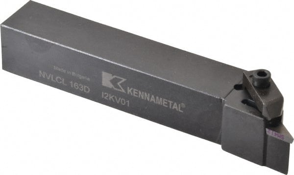 Kennametal - VP.., -5° Lead Angle NVLC External Left Hand Indexable Profiling Toolholder - 25.4mm Shank Height x 25.4mm Shank Width, 6" Long, Steel - Exact Tooling