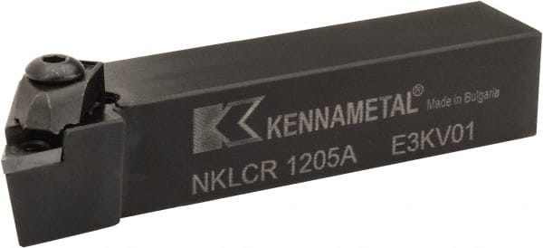 Kennametal - NP.., -5° Lead Angle NKLC External Right Hand Indexable Profiling Toolholder - 19.05mm Shank Height x 19.05mm Shank Width, 4" Long, Steel - Exact Tooling