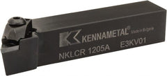 Kennametal - NP.., -5° Lead Angle NKLC External Right Hand Indexable Profiling Toolholder - 19.05mm Shank Height x 19.05mm Shank Width, 4" Long, Steel - Exact Tooling