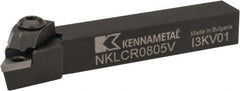 Kennametal - NP.., -5° Lead Angle NKLC External Right Hand Indexable Profiling Toolholder - 12.7mm Shank Height x 12.7mm Shank Width, 88.9mm Long, Steel - Exact Tooling