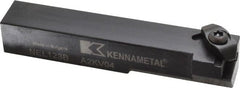 Kennametal - External Thread, Left Hand Cut, 19.05mm Shank Width x 19.05mm Shank Height Indexable Threading Toolholder - 114.3mm OAL, N.3R Insert Compatibility, NE Toolholder, Series Top Notch - Exact Tooling