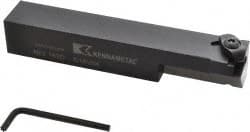 Kennametal - External Thread, Left Hand Cut, 25.4mm Shank Width x 25.4mm Shank Height Indexable Threading Toolholder - 152.4mm OAL, N.3R Insert Compatibility, NE Toolholder, Series Top Notch - Exact Tooling