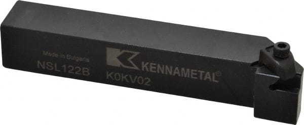 Kennametal - External Thread, Left Hand Cut, 19.05mm Shank Width x 19.05mm Shank Height Indexable Threading Toolholder - 114.3mm OAL, N.2L Insert Compatibility, NS Toolholder, Series Top Notch - Exact Tooling