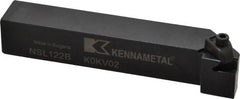 Kennametal - External Thread, Left Hand Cut, 19.05mm Shank Width x 19.05mm Shank Height Indexable Threading Toolholder - 114.3mm OAL, N.2L Insert Compatibility, NS Toolholder, Series Top Notch - Exact Tooling