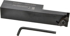 Kennametal - External Thread, Right Hand Cut, 25.4mm Shank Width x 25.4mm Shank Height Indexable Threading Toolholder - 127mm OAL, N.3L Insert Compatibility, NE Toolholder, Series Top Notch - Exact Tooling