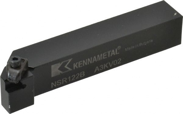 Kennametal - External Thread, Right Hand Cut, 19.05mm Shank Width x 19.05mm Shank Height Indexable Threading Toolholder - 114.3mm OAL, N.2R Insert Compatibility, NS Toolholder, Series Top Notch - Exact Tooling