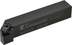 Kennametal - External Thread, Right Hand Cut, 19.05mm Shank Width x 19.05mm Shank Height Indexable Threading Toolholder - 114.3mm OAL, N.2R Insert Compatibility, NS Toolholder, Series Top Notch - Exact Tooling