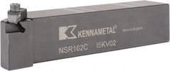 Kennametal - External Thread, Right Hand Cut, 25.4mm Shank Width x 25.4mm Shank Height Indexable Threading Toolholder - 127mm OAL, N.2R Insert Compatibility, NS Toolholder, Series Top Notch - Exact Tooling