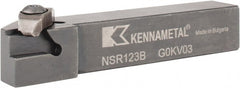 Kennametal - External Thread, Right Hand Cut, 19.05mm Shank Width x 19.05mm Shank Height Indexable Threading Toolholder - 114.3mm OAL, N.3R Insert Compatibility, NS Toolholder, Series Top Notch - Exact Tooling