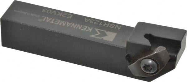 Kennametal - External Thread, Right Hand Cut, 19.05mm Shank Width x 19.05mm Shank Height Indexable Threading Toolholder - 101.6mm OAL, N.3R Insert Compatibility, NS Toolholder, Series Top Notch - Exact Tooling