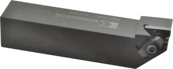 Kennametal - External Thread, Right Hand Cut, 31.75mm Shank Width x 31.75mm Shank Height Indexable Threading Toolholder - 152.4mm OAL, N.4R Insert Compatibility, NS Toolholder, Series Top Notch - Exact Tooling