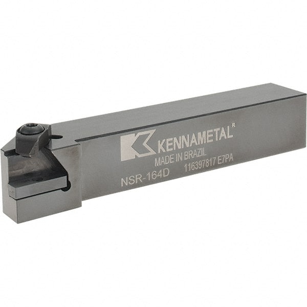 Kennametal - External Thread, Right Hand Cut, 25.4mm Shank Width x 25.4mm Shank Height Indexable Threading Toolholder - 152.4mm OAL, N.4R Insert Compatibility, NS Toolholder, Series Top Notch - Exact Tooling