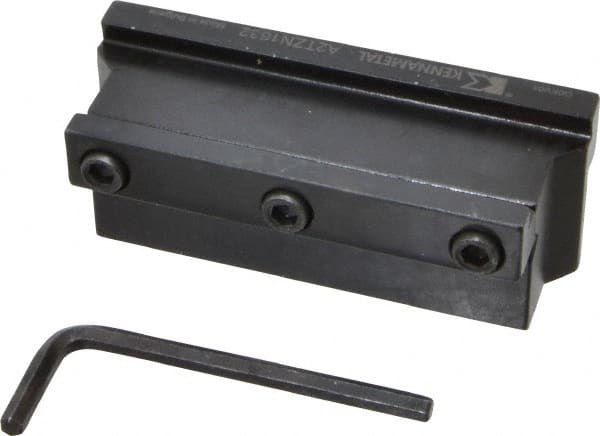 Kennametal - Tool Block Style A2TZN, 32mm Blade Height, 4.33" OAL, 1.89"& OAH, Indexable Cutoff Blade Tool Block - 1" Shank Height, 1" Shank Width, Reversible, Series A2 Cut-Off - Exact Tooling