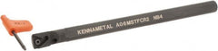 Kennametal - 12.19mm Min Bore Diam, 6" OAL, 3/8" Shank Diam, A-STFC Indexable Boring Bar - TC.. Insert, Screw Holding Method - Exact Tooling