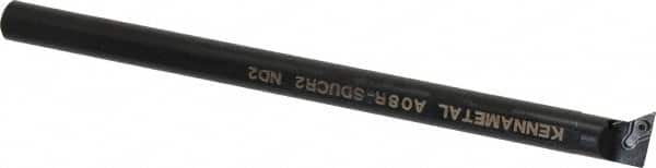 Kennametal - 18.54mm Min Bore Diam, 203.2mm OAL, 1/2" Shank Diam, A-SDUC Indexable Boring Bar - DC.. Insert, Screw Holding Method - Exact Tooling