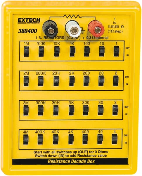 Extech - 1 to 110 k Ohm, Earth Ground Resistance Tester - No Batteries Required, 1 to 110 Resolution - Exact Tooling