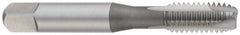 OSG - 7/16-14 UNC, 3 Flute, Bright Finish, High Speed Steel Spiral Point Tap - Plug Chamfer, Right Hand Thread, 3-5/32" OAL, 1-7/16" Thread Length, 0.323" Shank Diam - Exact Tooling