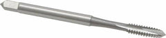 OSG - #6-32 UNC, 2 Flute, Bright Finish, High Speed Steel Spiral Point Tap - Plug Chamfer, Right Hand Thread, 2" OAL, 11/16" Thread Length, 0.141" Shank Diam, Series 105 - Exact Tooling