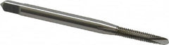 OSG - #3-48 UNC, 2 Flute, Bright Finish, High Speed Steel Spiral Point Tap - Plug Chamfer, Right Hand Thread, 1-13/16" OAL, 1/2" Thread Length, 0.141" Shank Diam, 2B Class of Fit, Series 105 - Exact Tooling