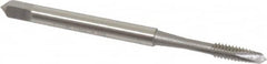 OSG - #4-40 UNC, 2 Flute, Bright Finish, High Speed Steel Spiral Point Tap - Plug Chamfer, Right Hand Thread, 1-7/8" OAL, 9/16" Thread Length, 0.141" Shank Diam, 2B/3B Class of Fit, Series 105 - Exact Tooling