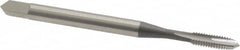 OSG - #4-48 UNF, 2 Flute, Bright Finish, High Speed Steel Spiral Point Tap - Plug Chamfer, Right Hand Thread, 1-7/8" OAL, 9/16" Thread Length, 0.141" Shank Diam, 2B Class of Fit, Series 105 - Exact Tooling