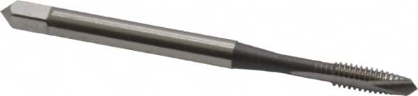 OSG - #5-40 UNC, 2 Flute, Bright Finish, High Speed Steel Spiral Point Tap - Plug Chamfer, Right Hand Thread, 1-15/16" OAL, 5/8" Thread Length, 0.141" Shank Diam, 2B/3B Class of Fit, Series 105 - Exact Tooling