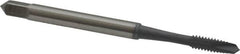 OSG - #6-40 UNF, 2 Flute, Bright Finish, High Speed Steel Spiral Point Tap - Plug Chamfer, Right Hand Thread, 2" OAL, 11/16" Thread Length, 0.141" Shank Diam, 2B/3B Class of Fit, Series 105 - Exact Tooling