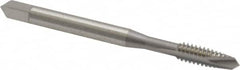 OSG - #10-24 UNC, 2 Flute, Bright Finish, High Speed Steel Spiral Point Tap - Plug Chamfer, Right Hand Thread, 2-3/8" OAL, 7/8" Thread Length, 0.194" Shank Diam, Series 105 - Exact Tooling