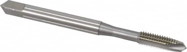 OSG - #10-32 UNF, 2 Flute, Bright Finish, High Speed Steel Spiral Point Tap - Plug Chamfer, Right Hand Thread, 2-3/8" OAL, 7/8" Thread Length, 0.194" Shank Diam, 3B Class of Fit, Series 105 - Exact Tooling