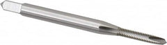 OSG - #2-56 UNC, 2 Flute, Bright Finish, High Speed Steel Spiral Point Tap - Plug Chamfer, Right Hand Thread, 1-3/4" OAL, 7/16" Thread Length, 0.141" Shank Diam, Series 105 - Exact Tooling