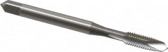 OSG - #10-32 UNF, 2 Flute, Bright Finish, High Speed Steel Spiral Point Tap - Plug Chamfer, Right Hand Thread, 2-3/8" OAL, 7/8" Thread Length, 0.194" Shank Diam, 2B Class of Fit, Series 105 - Exact Tooling