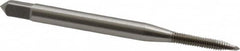 OSG - #2-56 UNC, 2 Flute, Bright Finish, High Speed Steel Spiral Point Tap - Plug Chamfer, Right Hand Thread, 1-3/4" OAL, 7/16" Thread Length, 0.141" Shank Diam, Series 105 - Exact Tooling